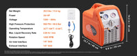 SucceBuy 3/4 1HP Refrigerant Recovery Machine Portable AC Recovery Machine 60Hz Recovery Machine HVAC for Car Air Conditioning