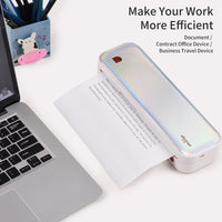 PeriPage A40 A4 Printer Wirless Printer USB Android BT Printing PDF File Webpage Contract Picture with 10 Rolls Thermal Paper