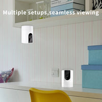 4PC Ease Life APP, Security Camera Indoor, 1080P Pet Camera, Pet Camera with Phone App, Foldable Baby Camera for Home Security,