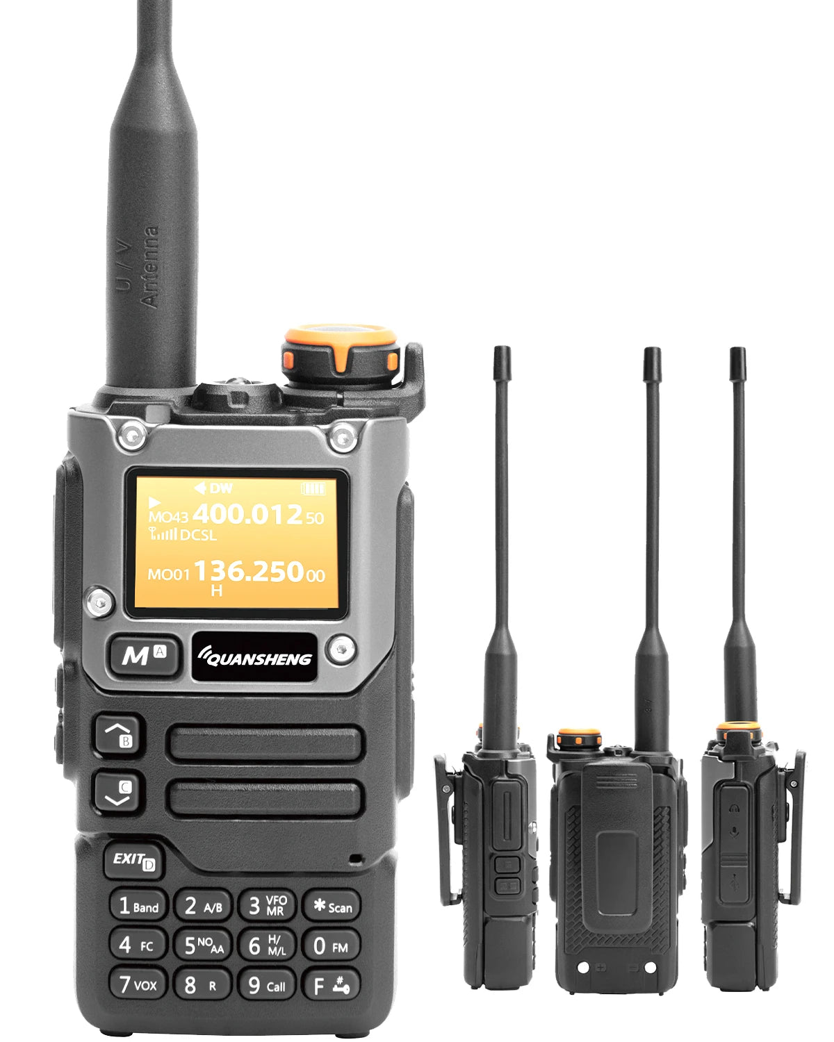 K6 UVK5(8)AM/FM/DTMF walkie Talkie 200Three Frequency Receiving walkie Talkie NOAA Weather Forecast, with Flash Replication Freq