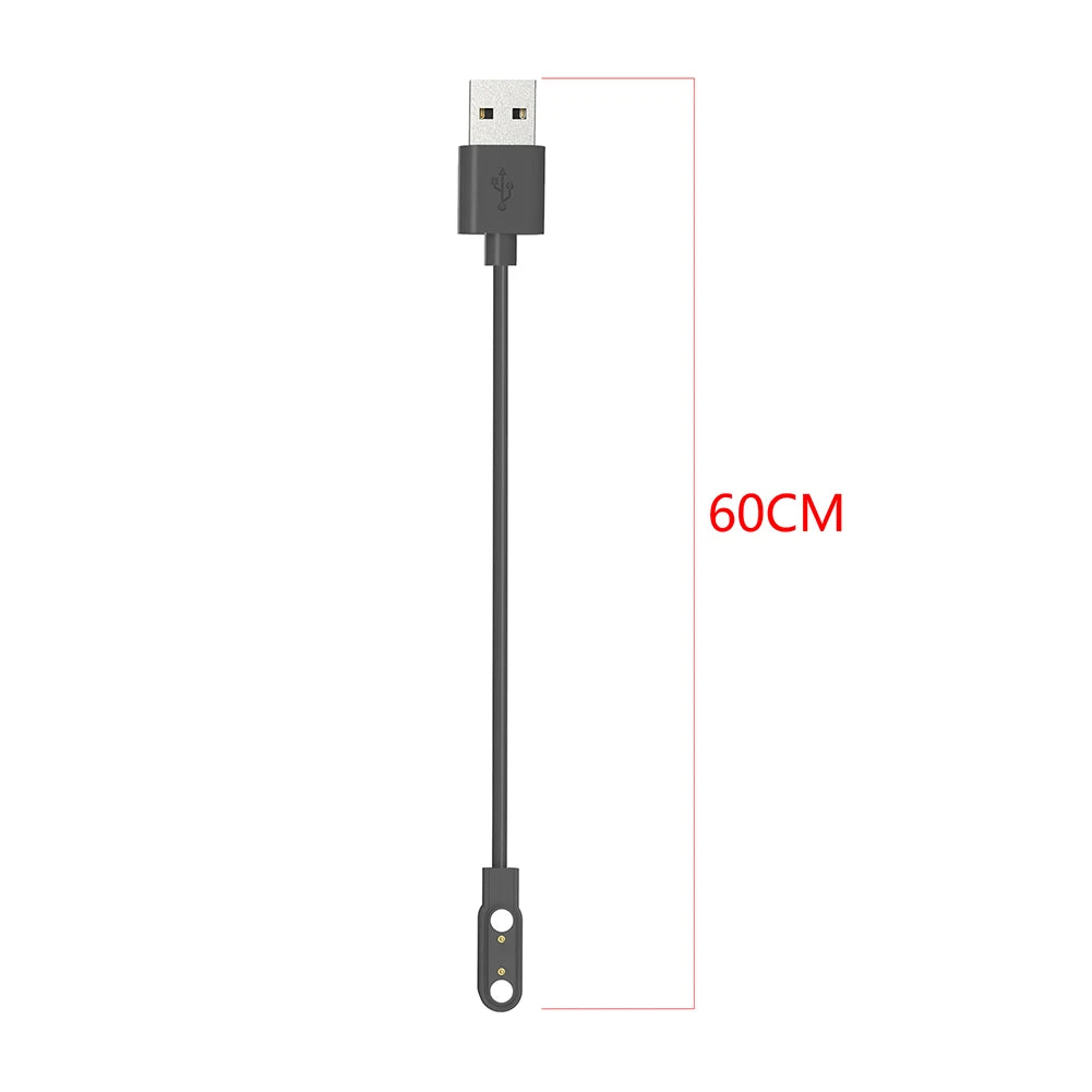 High Quality 60cm USB Magnetic Charger Replacement Cable for HAYLOU Solar Plus RT3 LS16 Smart Watch Accessories