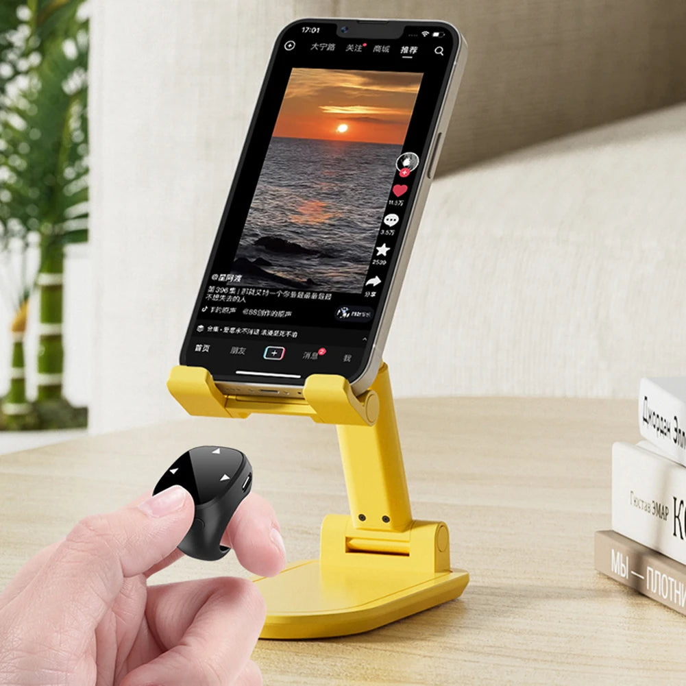 For TikTok Scrolling Ring Bluetooth-Compatible 5.3 Video Scrolling Remote Control Mobile Phone Video Remote for iPhone Xiaomi