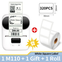 Phomemo M110 Self-adhesive Smart Thermal Label Printer for Business,Barcode Label, Price Tag, Address Wireless Sticker Printer
