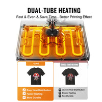 VEVOR Heat Press 12x10inch 360°Swing Away T-Shirt Fast Even Heating Digital Precise Control Heat for T-Shirts Pillows Bags Green