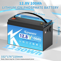 Limited Time Promotion EU Stock 12V Lifepo4 Battery 100Ah 120Ah 200Ah Support  Series/Parallel for RV Marine Trolling Motor