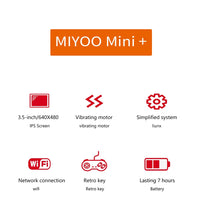 MIYOO Mini Plus Portable Retro Handheld Game Console 3.5''IPS HD Screen Linux System Mini + Classic Gaming Emulator Players Gift