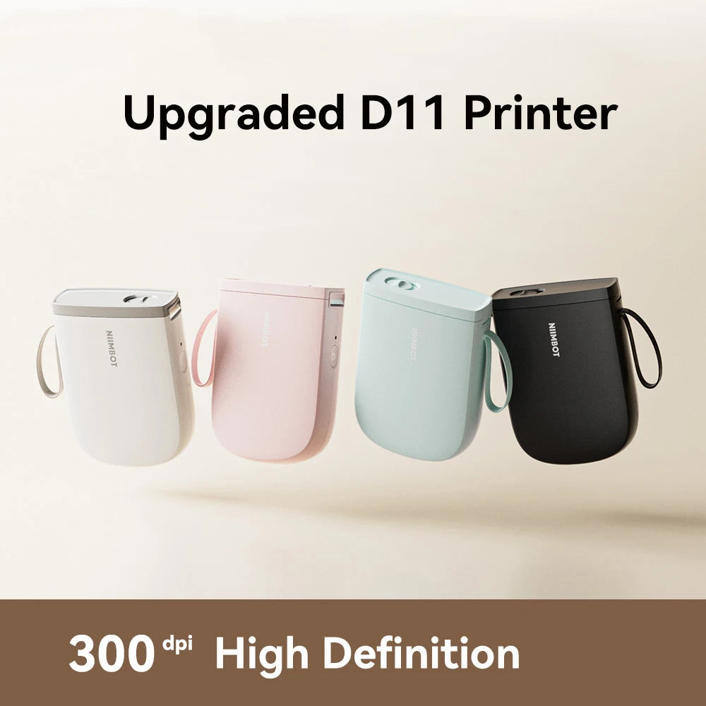 Niimbot D11/D110 Label Maker Wireless Pocket Self-Adhesive Name Tag Sticker Printer for Home Office