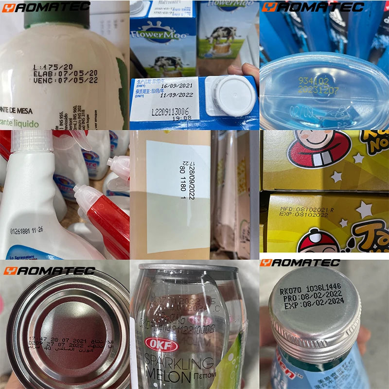 Include cartridge: S1760 12.7mm QR Bar Batch Code Date Logo Expiry Label Portable mini Handheld Jet Thermal Inkjet Printer