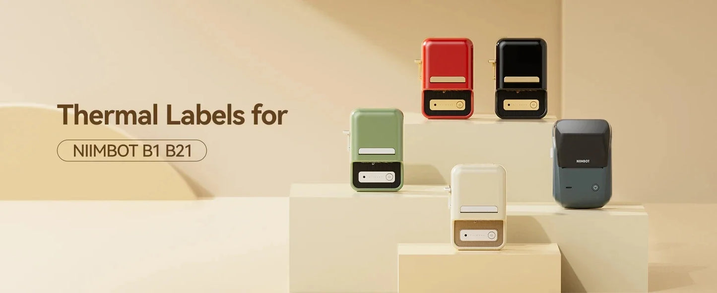 Niimbot B21 Mini Portable Printer Adhesive Label Thermal Printer Wireless Bluetooth For Sticker Labeling Machine Printer