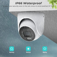 POE 4K 8MP IP Camera Outdoor Wide Angle 2.8mm Audio Onvif H.265 AI Humanoid detection Home CCTV Surveillance Camera SD Card Slot