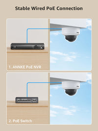 ANNKE C800 4K PoE Security Camera Outdoor IK10 8MP Smart Dual Light Built-in Mic Video Surveillance IP Security Camera