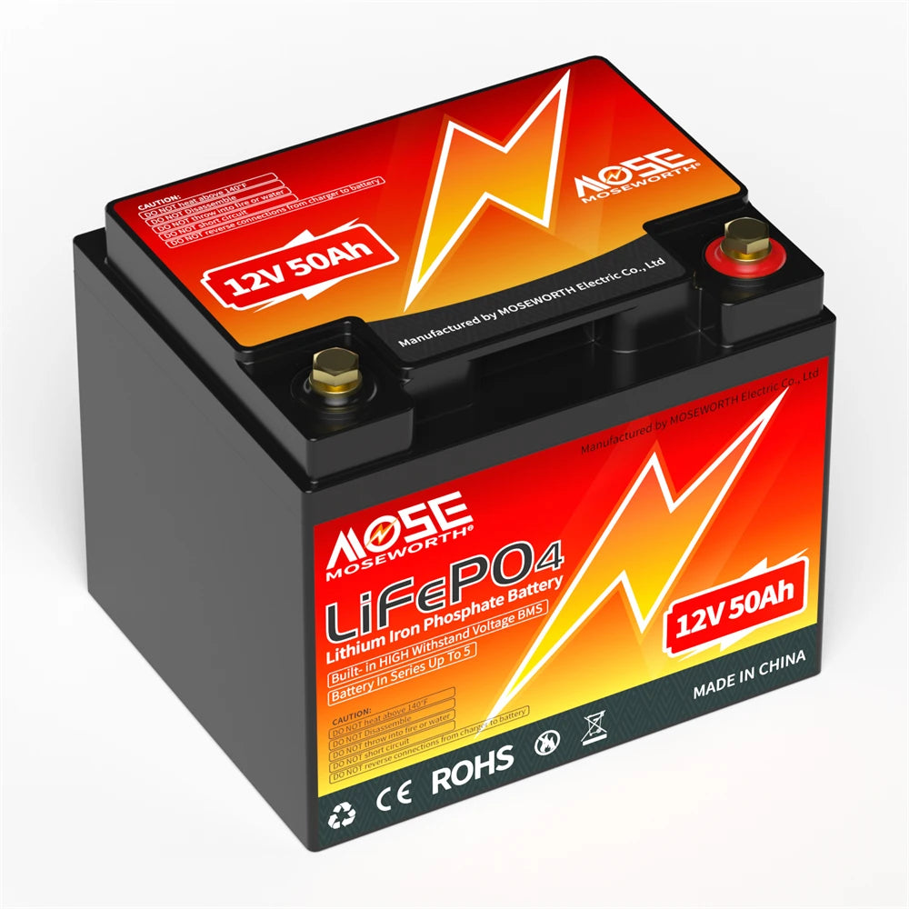 12V 50Ah 100Ah 140Ah 168Ah 200Ah 300Ah Lifepo4 Battery with BMS Bluetooth Deep Cycle Lithium Battery for RV Golf Cart Solar