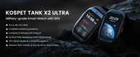 KOSPET TANK X2 Ultra GPS Smart Watch For Men 3D Curved Screen 60 Days Battery Compass Altimeter IP69K 5ATM Waterproof BT Call