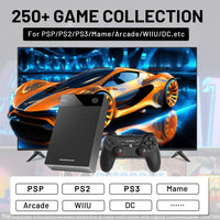 Kinhank Super Console 12T HDD 6 in 1 Multiple Systems with Hyperspin Launchbox Retrobat Playnite 86000+ Games For PS3/PS2/PSP