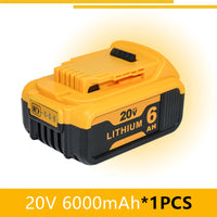 For Dewalt Cordless Tools 6.0Ah 20V Lithium-Ion Replacement Batteries - Compatible with DCB200, DCB205, DCB206 & More
