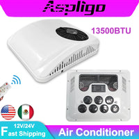 Aspligo Electric RV Roof Air Conditioner Heat and Cool 12V 24V RV Rooftop Parking AC For Truck Camper Van Caravans Motor home