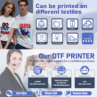 Colorsun DTF Printer Impressora A4/A3 Direct to Film T-Shirt Printing Machine Digital Inkjet DTF Printers For T-Shirt Hoodies