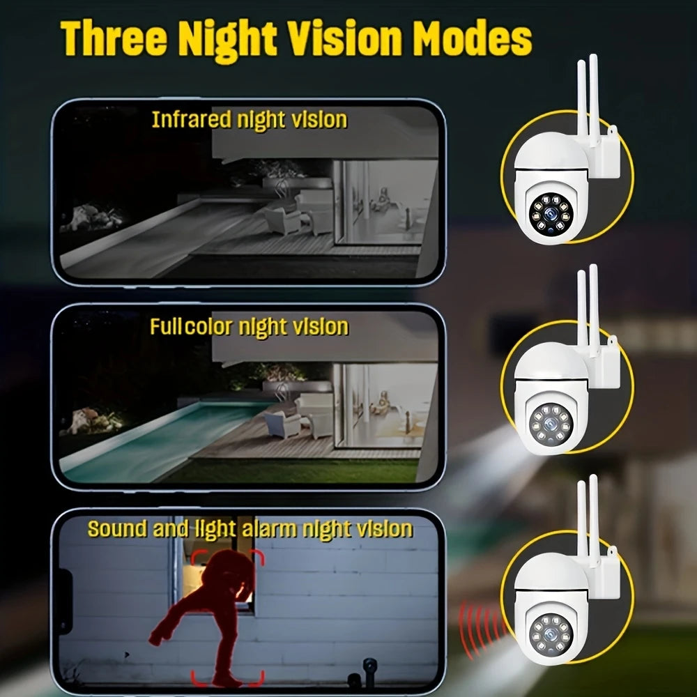 BoyKeep 1080P WiFi Bulb Surveillance Camera Color Night Vision Motion Tracking Indoor Outdoor Security Monitor Camera Y108