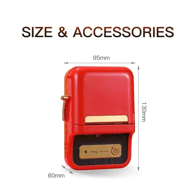 Niimbot B21 Mini Portable Printer Adhesive Label Thermal Printer Wireless Bluetooth For Sticker Labeling Machine Printer