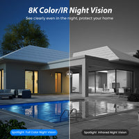 15MP 8K Wifi Camera Outdoor Three Lens Three Screens HD Wifi Security Camera Ai Human Detection PTZ 4K Home Surveillance Camera