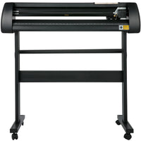 SucceBuy 28-34 Inch Vinyl Cutter Machine W/ Floor Stand Vinly Sign Cutting Plotter Starter Kits Software Adjustable Force  Speed