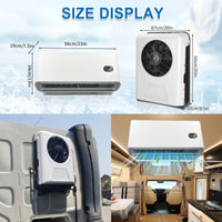 Treeligo 10500BTU Car Electric Parking Cooling Air Conditioner 12V/24V Split Air AC Unit for Truck Caravan Camper Van RV