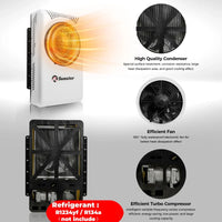 12V 24V Electric Roof Air Conditioning RV Air Conditioning, Parking Air Conditioning Automatic Constant Temperature for Trailers