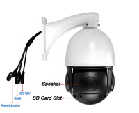 Metal Onvif Laser Infrared Auto Tracking Cruise 8MP 4K 90X Optical Zoom 360° Audio POE PTZ Surveillance Speed Dome IP Camera