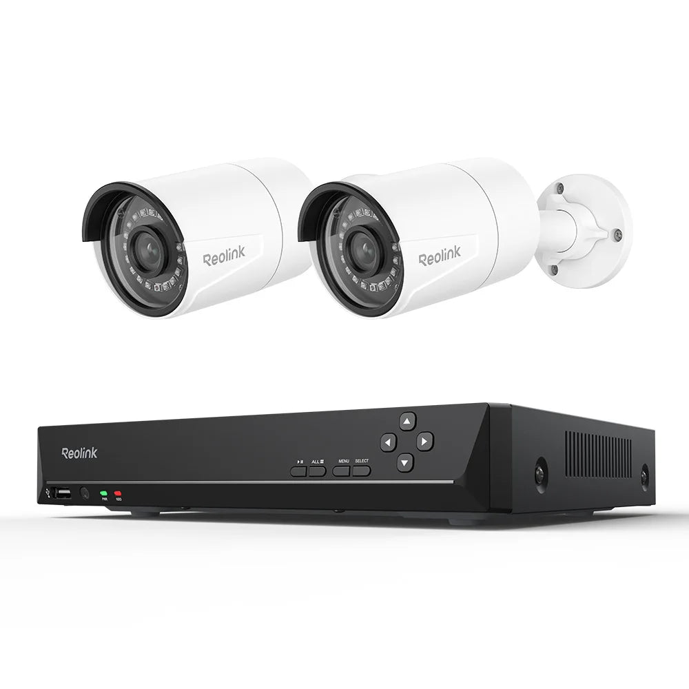 Reolink 5MP 8CH Home Security Camera System with Smart Detection Outdoor PoE IP Cameras NVR 2TB HDD Included for 24/7 Recording