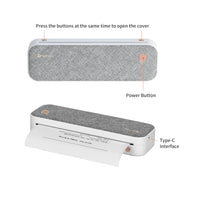 PeriPage A40 A4 Printer Wirless Printer USB Android BT Printing PDF File Webpage Contract Picture with 10 Rolls Thermal Paper