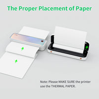 PeriPage A40 A4 Printer Wirless Printer USB Android BT Printing PDF File Webpage Contract Picture with 10 Rolls Thermal Paper