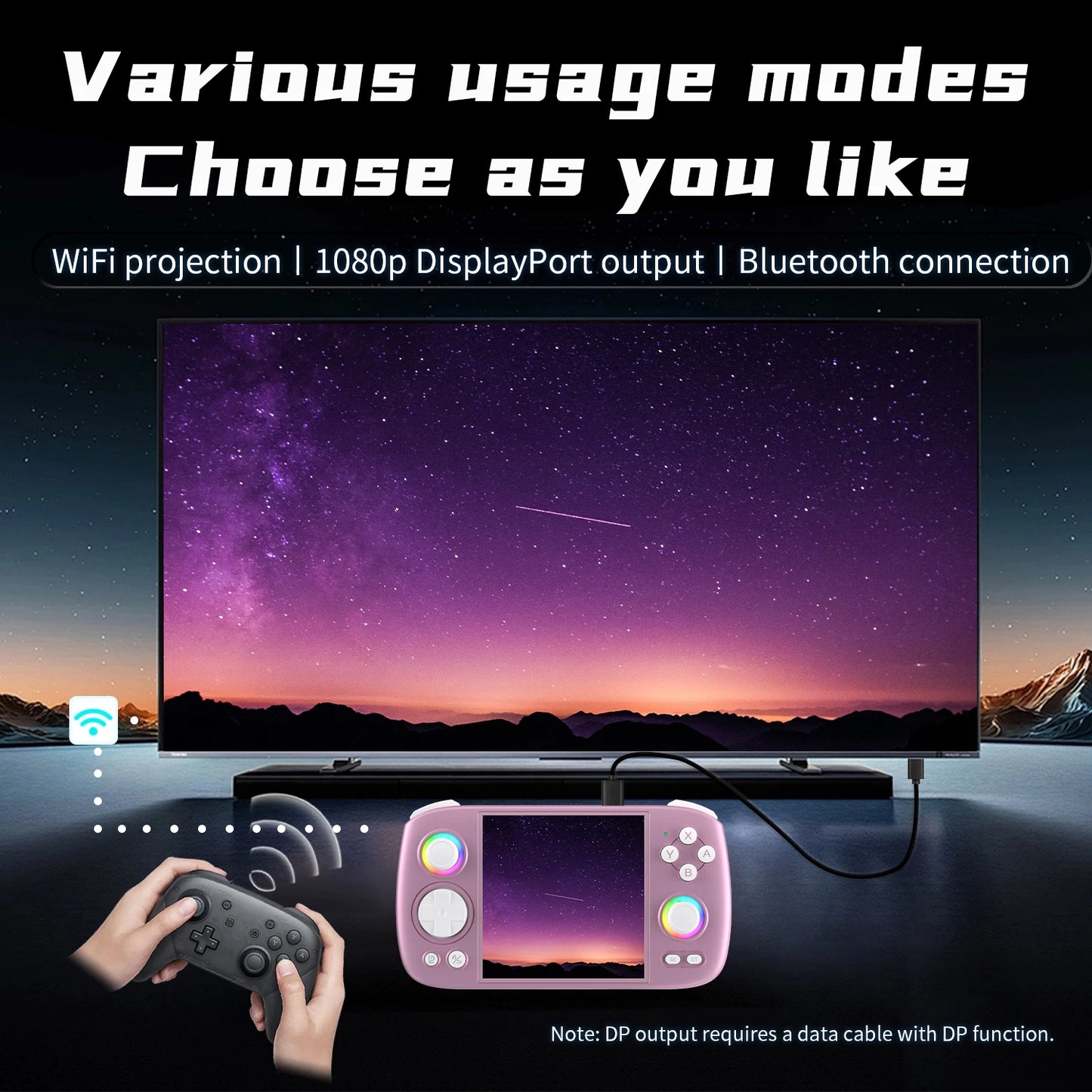 ANBERNIC RGCube Handheld Game Console Android 13 Game Player 3.95" IPS Screen Unisoc T820 RGB Lighting RG Cube dual high-Speaker