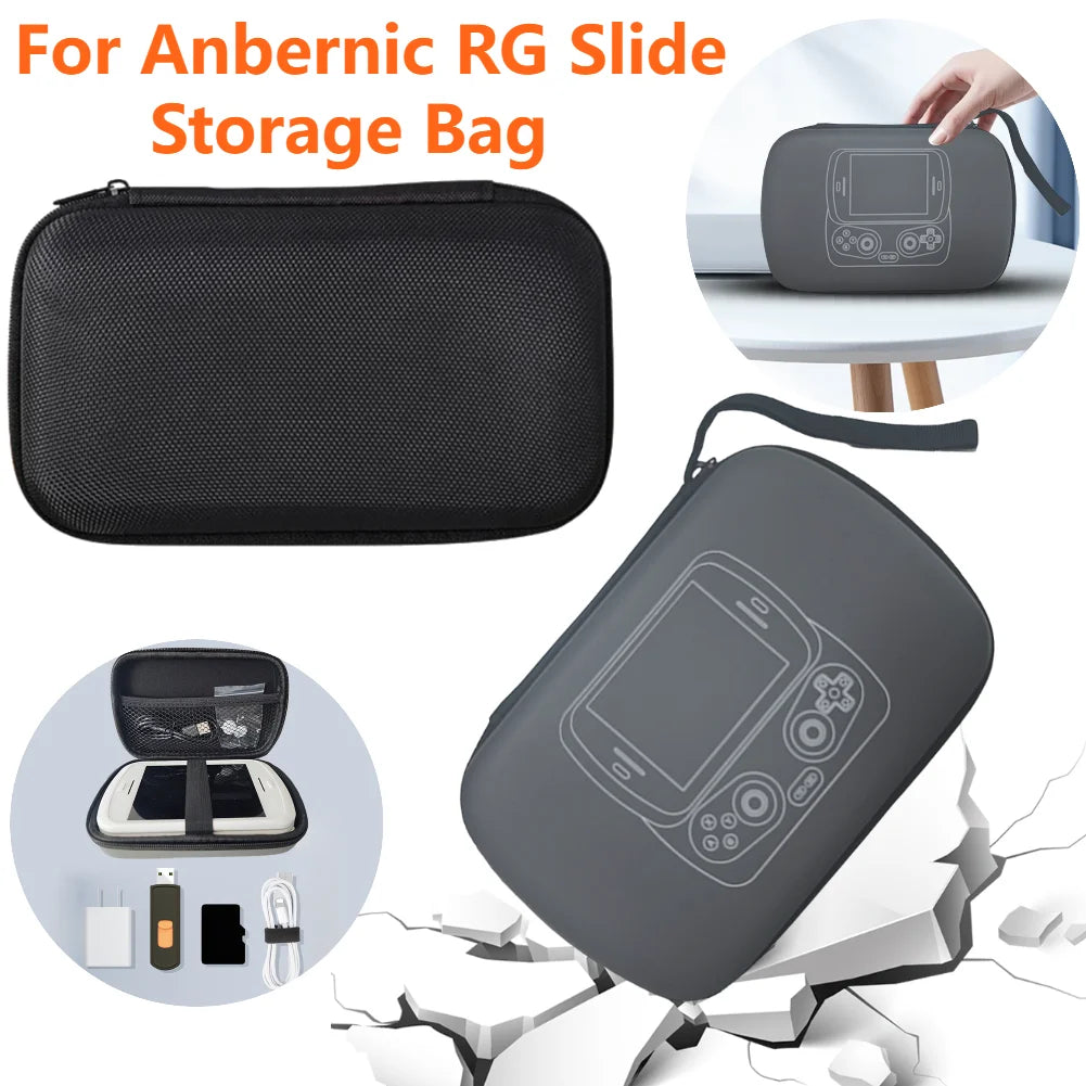 For Anbernic RG Slide Game Console Storage Case Portable Travel Organiser Shockproof Console Storage Bag Protective Shell Gifts