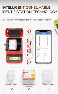 Niimbot B21 Mini Portable Printer Adhesive Label Thermal Printer Wireless Bluetooth For Sticker Labeling Machine Printer