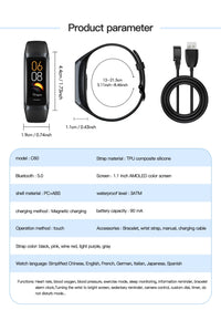 LIGE Amoled Smart Watch Men 2025 Smart Band Women Heart Rate Blood Smartwartch Waterproof Smart Bracelet Sport Fitness Tracker
