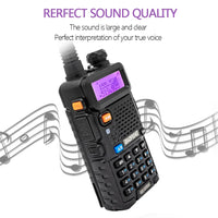 4PCS Baofeng Walkie Talkie UV 5R 8W Ham Radio Long Range Walkie Talkies Dual Band Handheld Two Way Radio with 3800mAh Battery