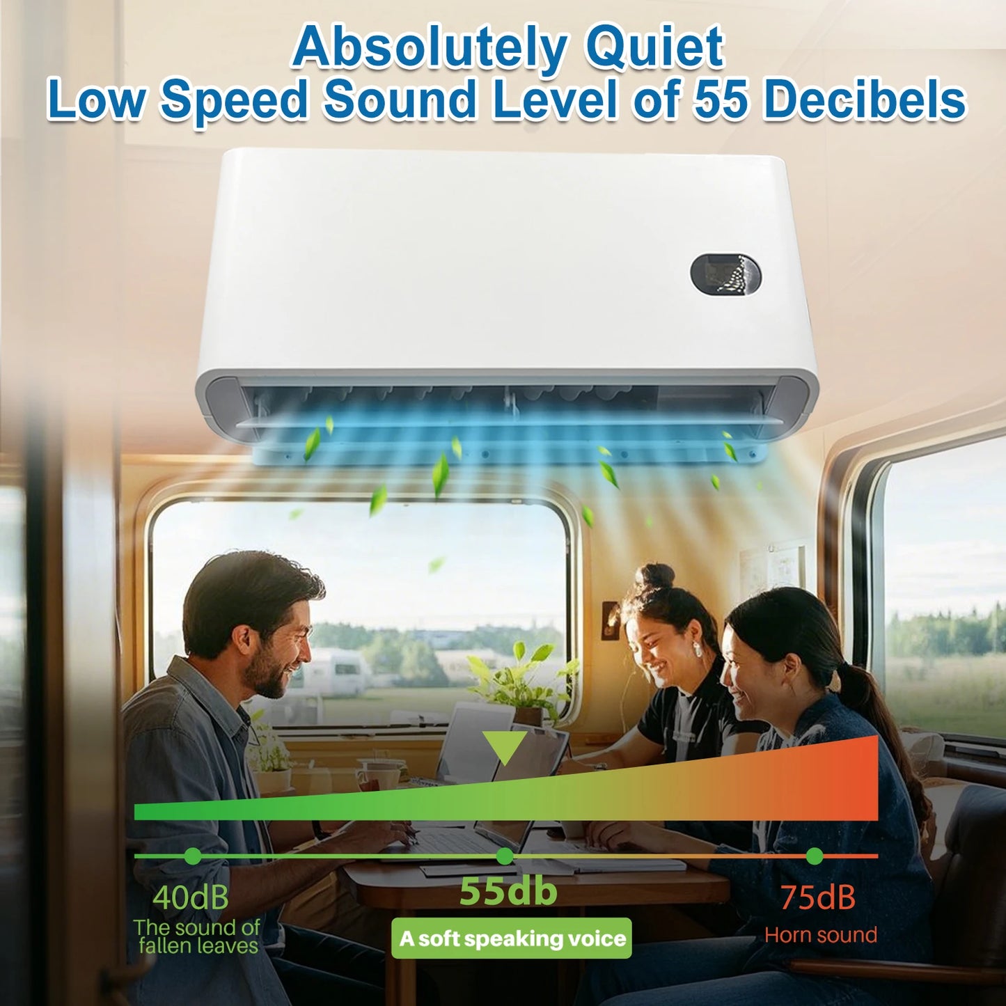 Treeligo 10500BTU Car Electric Parking Cooling Air Conditioner 12V/24V Split Air AC Unit for Truck Caravan Camper Van RV