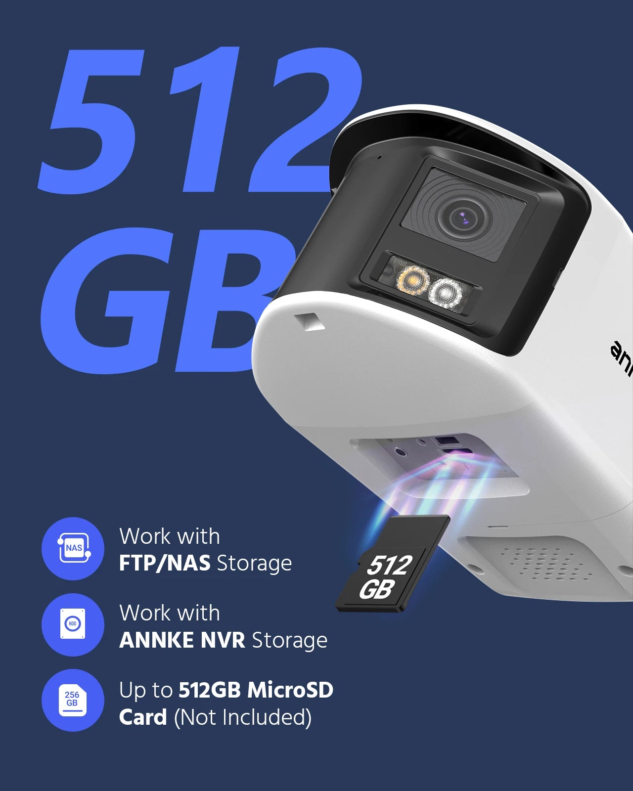 ANNKE 4K Camera Security Panoramic Human Detect Security Camera Two Way Audio 180° Wide View Angle Dual Lens Poe IP Camera