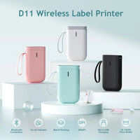 Niimbot D11 Mini Label Maker Wireless Bluetooth Thermal Label Printer Pocket Wireless Sticker Label Machine for Home Of