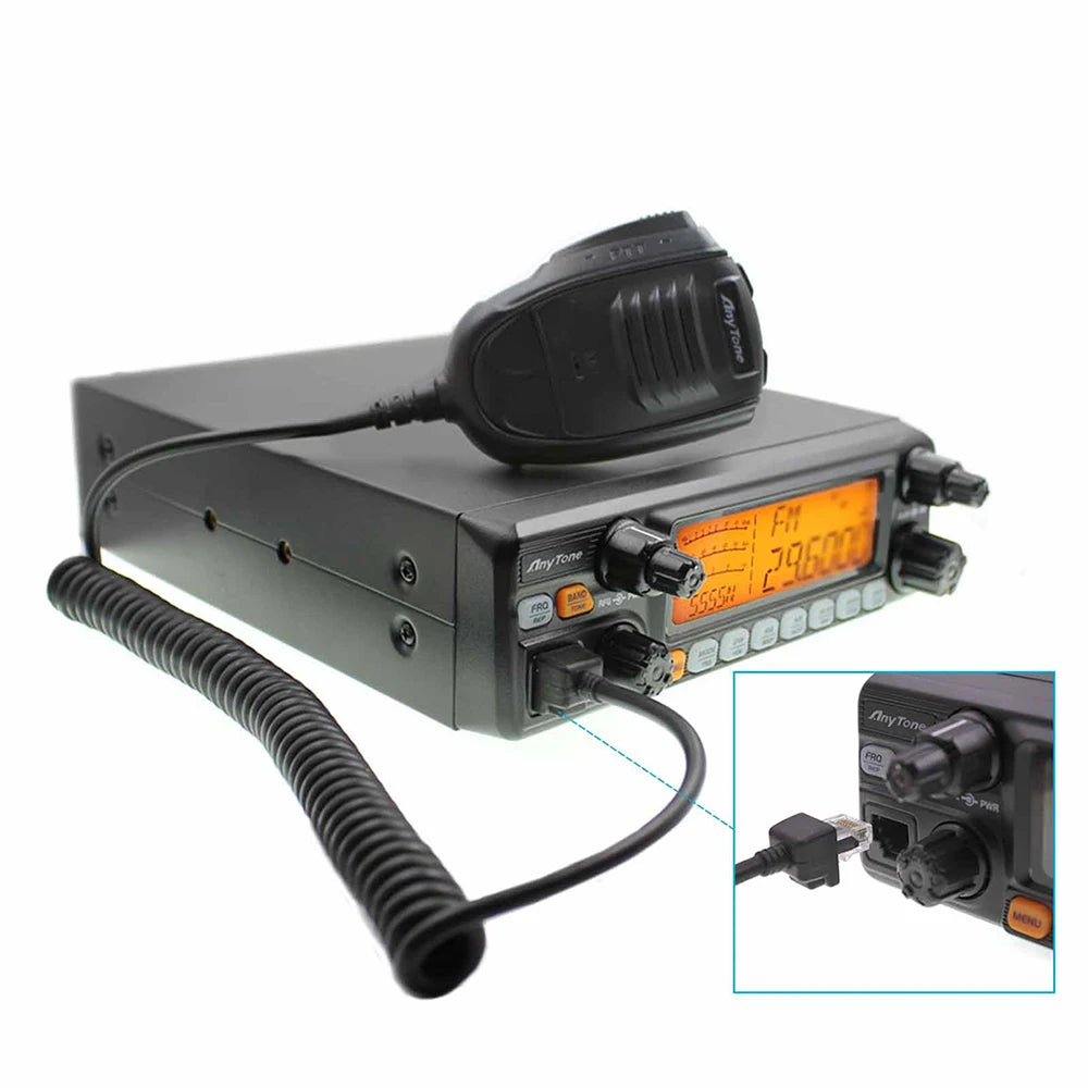 New ANYTONE AT-5555N II 28.000-29.700MHz Radio Receiver 40 Channel Mobile AM/FM/SSB Mobile Receiver 11m Radio station