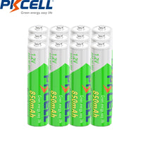 12PC PKCELL AAA 850mAh battery 1.2v Precharge NI-MH Batteries AAA Rechargeable Battery with 3PC nimh AAA Battery box holder