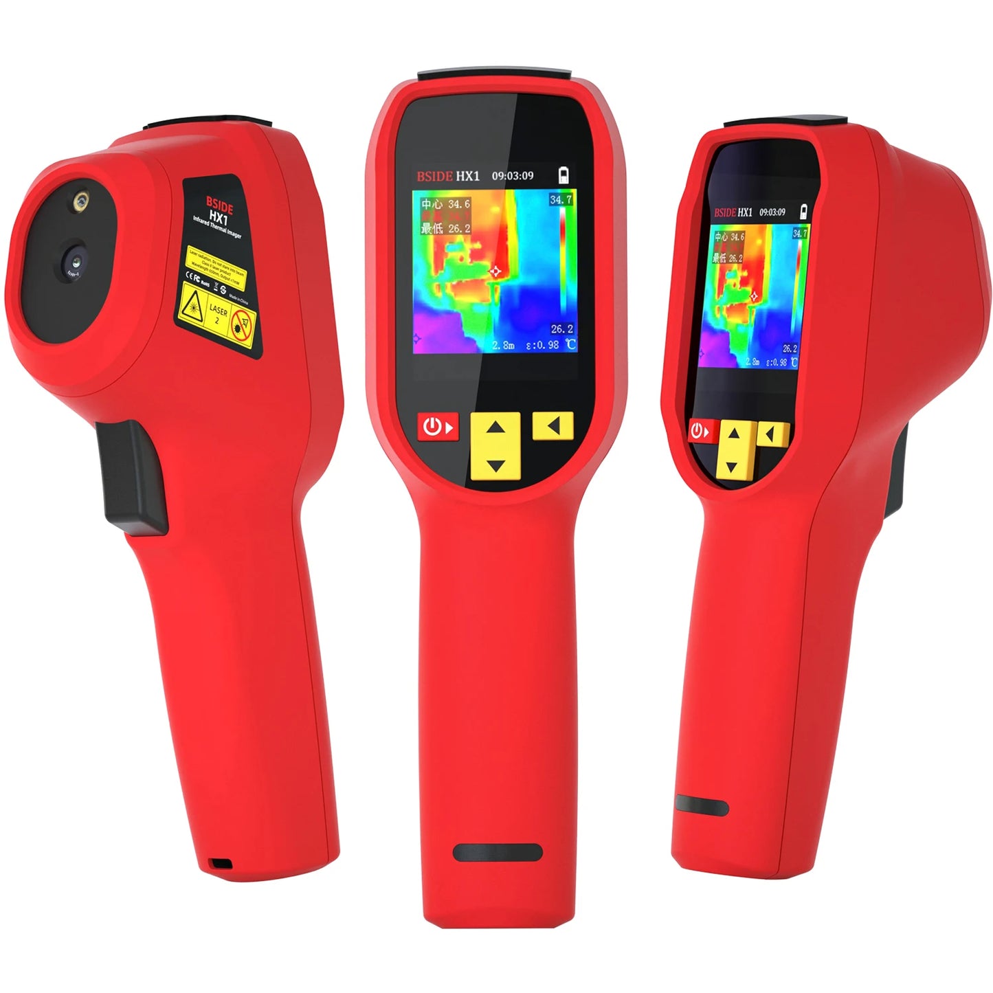 BSIDE HX1 Thermal Imaging Camera 240X240 Thermal Imager Infrared Temperature Meter For Repair PCB, Pipeline Detection
