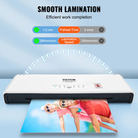 VEVOR 13-inch Laminating Machine 4 Rollers Hot & Cold Thermal Laminator Quick Warm-up Laminating Machine for Home Office School