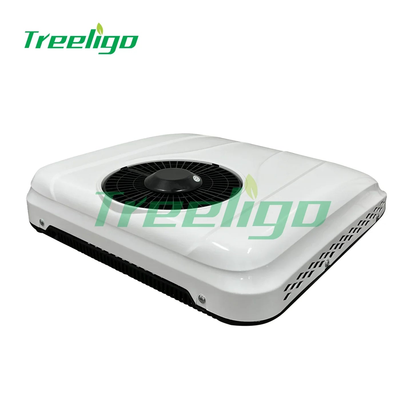 Treeligo 12V/24V Cooling RV Rooftop Air Conditioner 13500BTU Electric Parking Air AC Unit for Motorhome Truck Camper Van Caravan