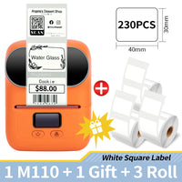 Phomemo M110 Self-adhesive Smart Thermal Label Printer for Business,Barcode Label, Price Tag, Address Wireless Sticker Printer