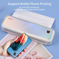 PeriPage A40 A4 Printer Wirless Printer USB Android BT Printing PDF File Webpage Contract Picture with 10 Rolls Thermal Paper