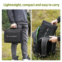 ALLPOWERS Solar Panel 60W Foldable Solar Charger with 18V DC+USB-C 60W+USB-A*2 for Powerstation ,Camping, Laptop, Phone, Riding