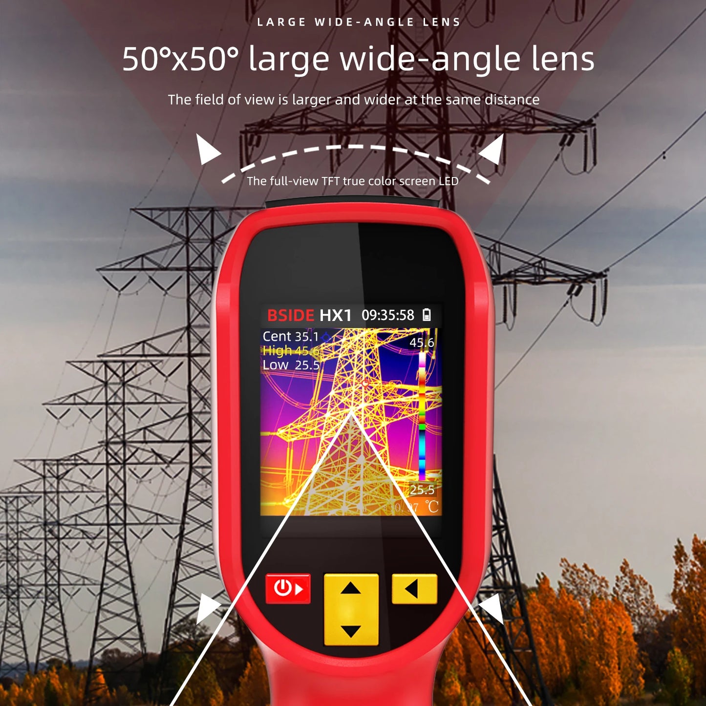 BSIDE HX1 Thermal Imaging Camera 240X240 Thermal Imager Infrared Temperature Meter For Repair PCB, Pipeline Detection