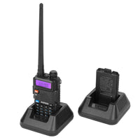 Baofeng 5RX Radio 5W VHF 1.25M UHF Walkie Talkies One Key Frequency Match 128 Channels DTMF Encoder 1800mAh Battery 5RM 5RH Pro