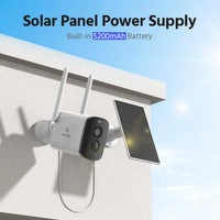Annke 4MP solar security cameras 4CH Wireless NVR 4mm color night vision IP camera Audio 2.4G 5.8G solar wifi camera outdoor